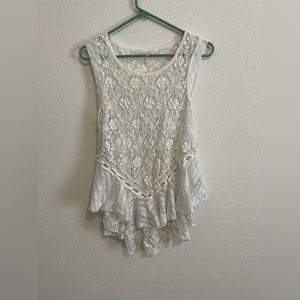 Free People Lace Tank Top